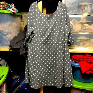 ModCloth 3x grey dress fit and flare